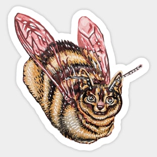 Honeybee Cat Sticker